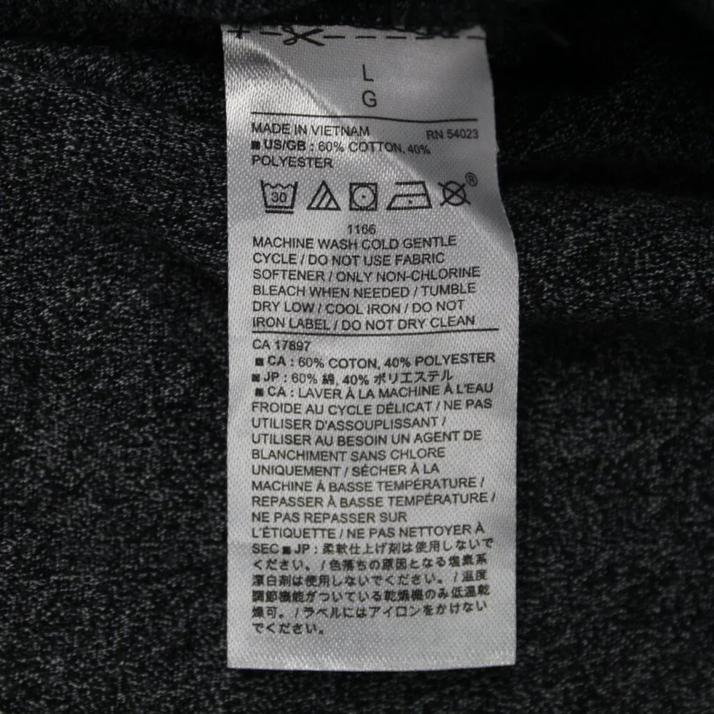 Banana Republic Quick Dry‎ Polo Shirt Mens Large Gray Cotton/Poly S/S Pullover
